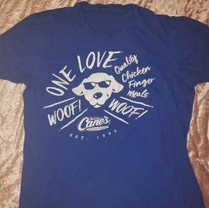 Raising cane's crew shirt